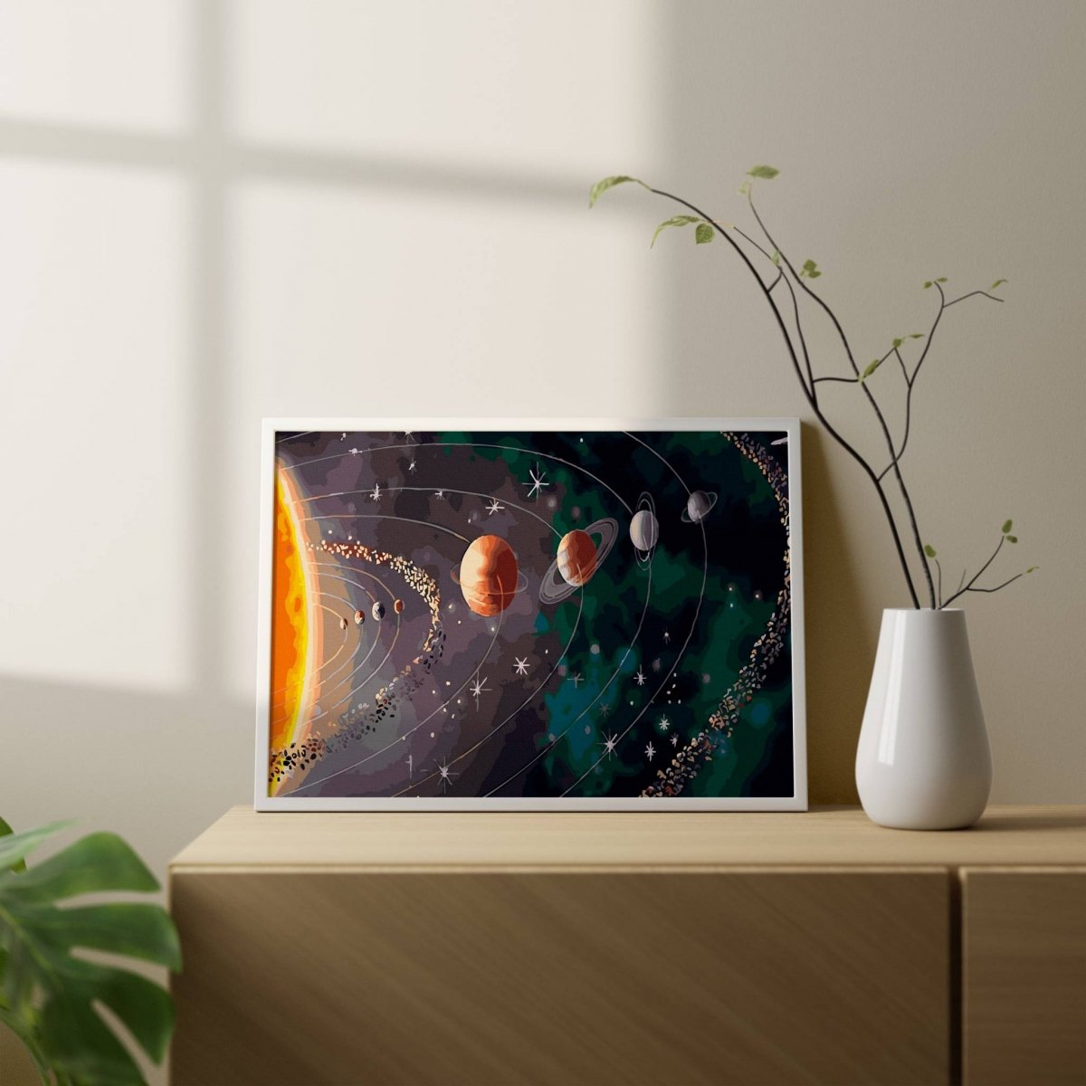 Malowanie Po Numerach Zestaw Planety Wokół Słońca 40x50