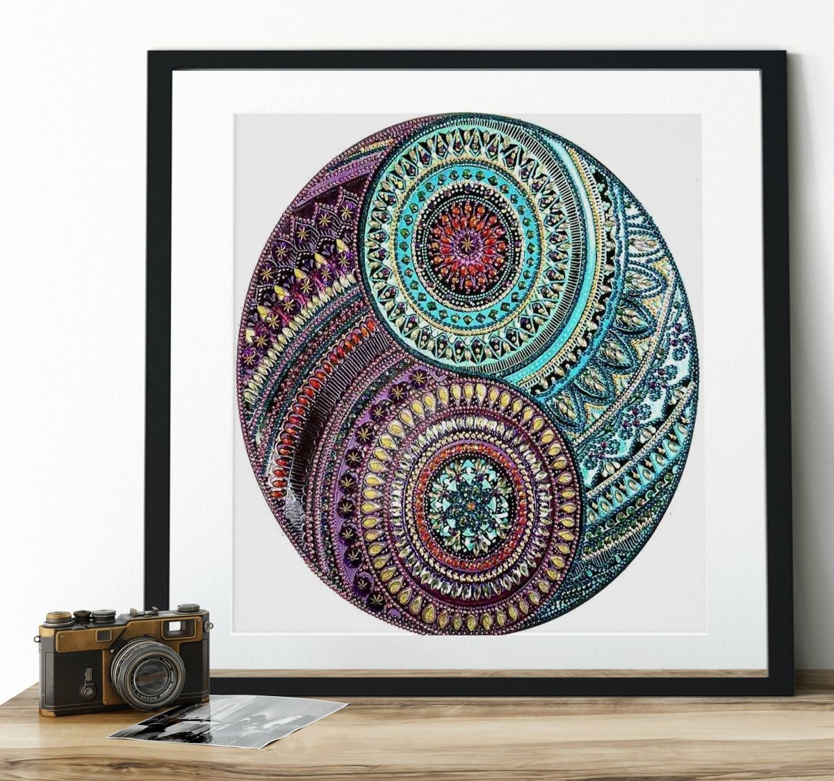 Haft Diamentowy Magiczne Okręgi 40x40 cm