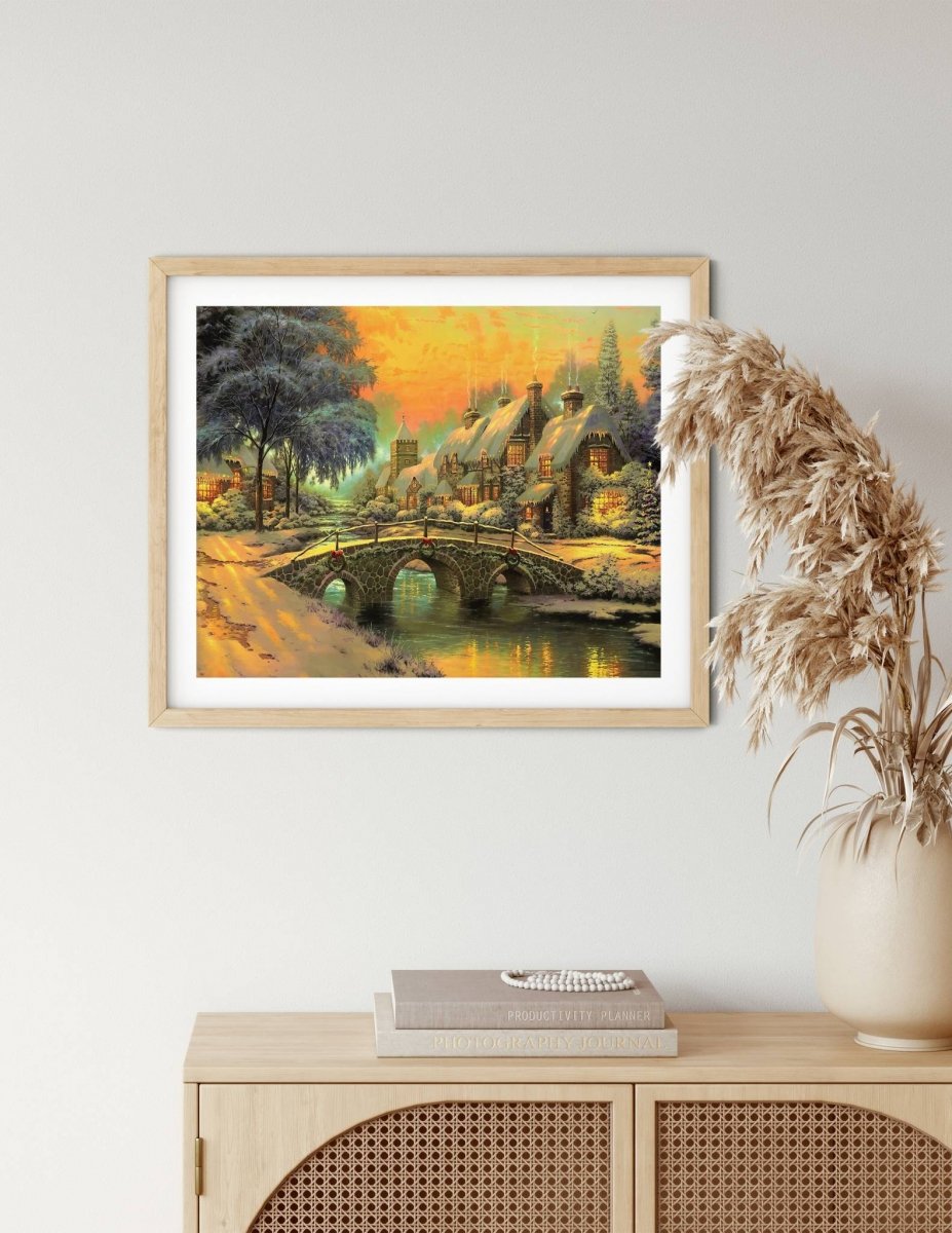 Haft Diamentowy Zimowy Wieczór 40x50