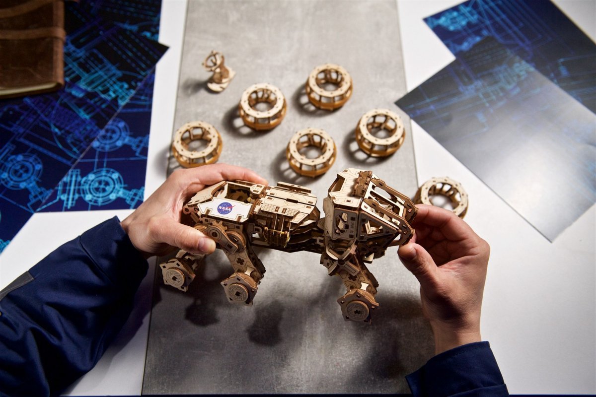 Puzzle 3D Drewniane Załogowy Łazik Marsjański uGEARS