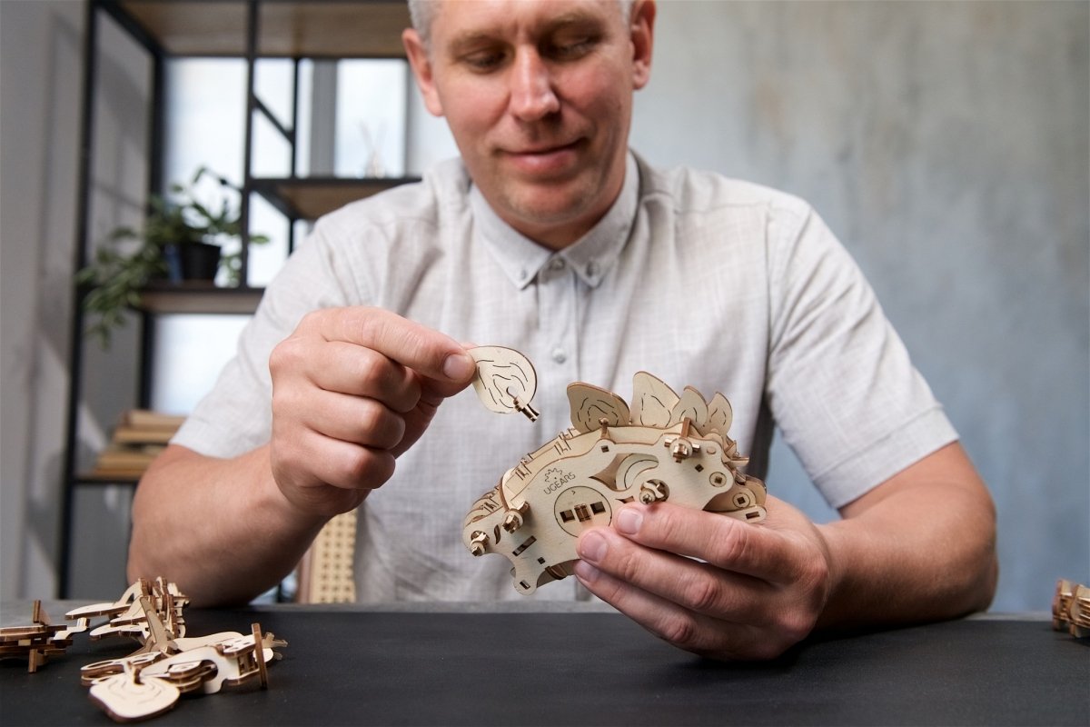 Puzzle 3D Drewniane Stegozaur uGEARS