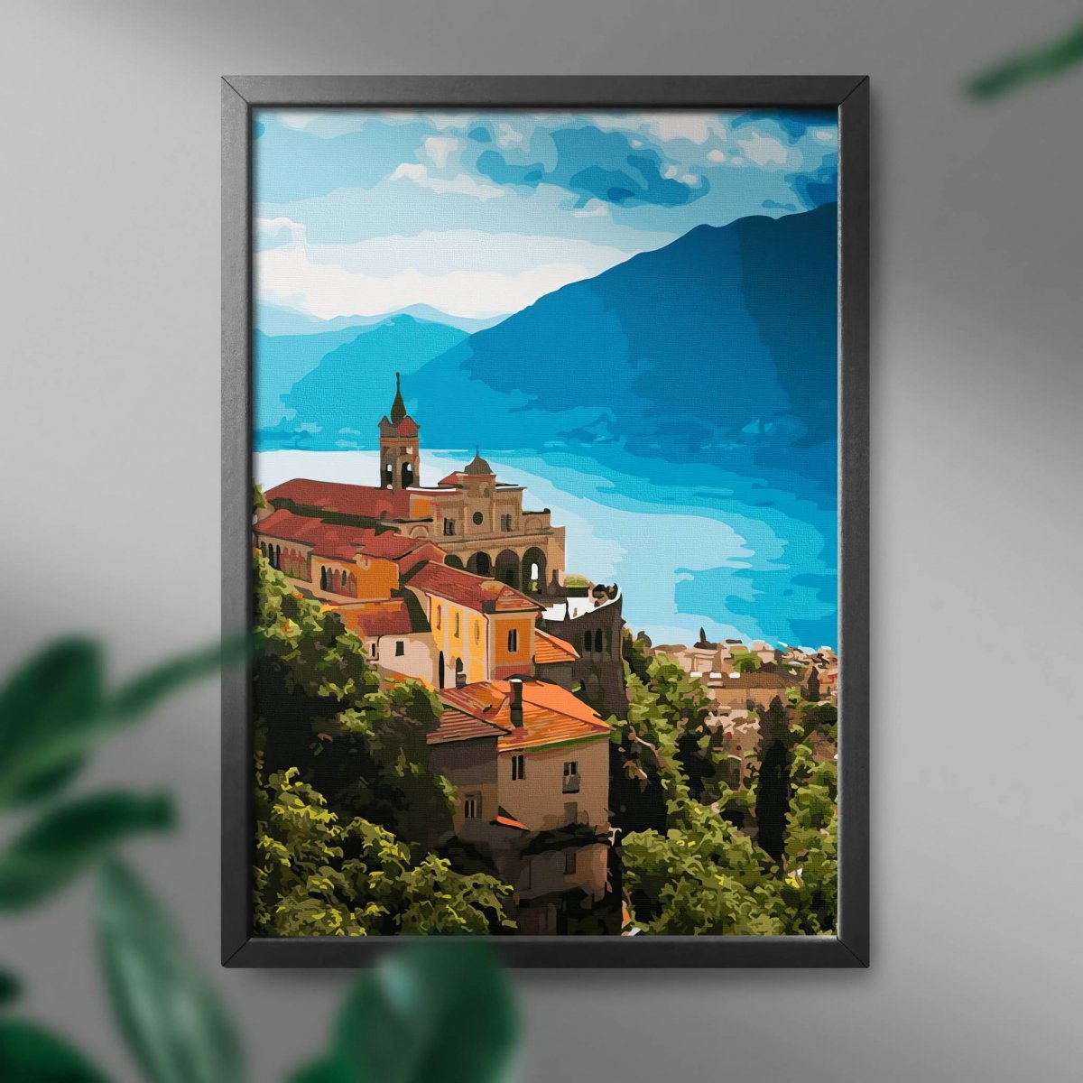 Malowanie Po Numerach Zestaw Dwór w Górach 40x50