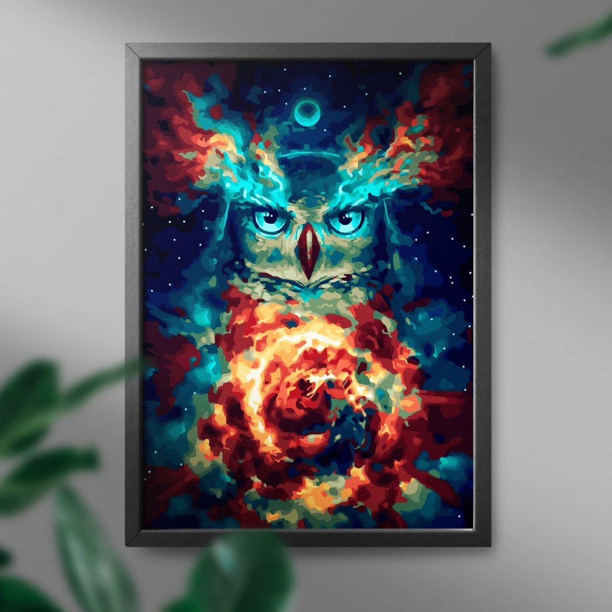 Malowanie Po Numerach Zestaw Magiczna Sowa 40x50