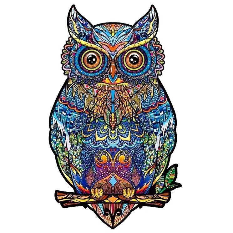 Puzzle Drewniane Baśniowa Sowa A5