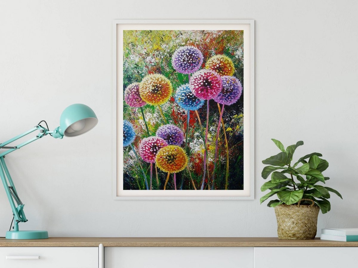 Haft Diamentowy Wesołe Dmuchawce 45x60 cm