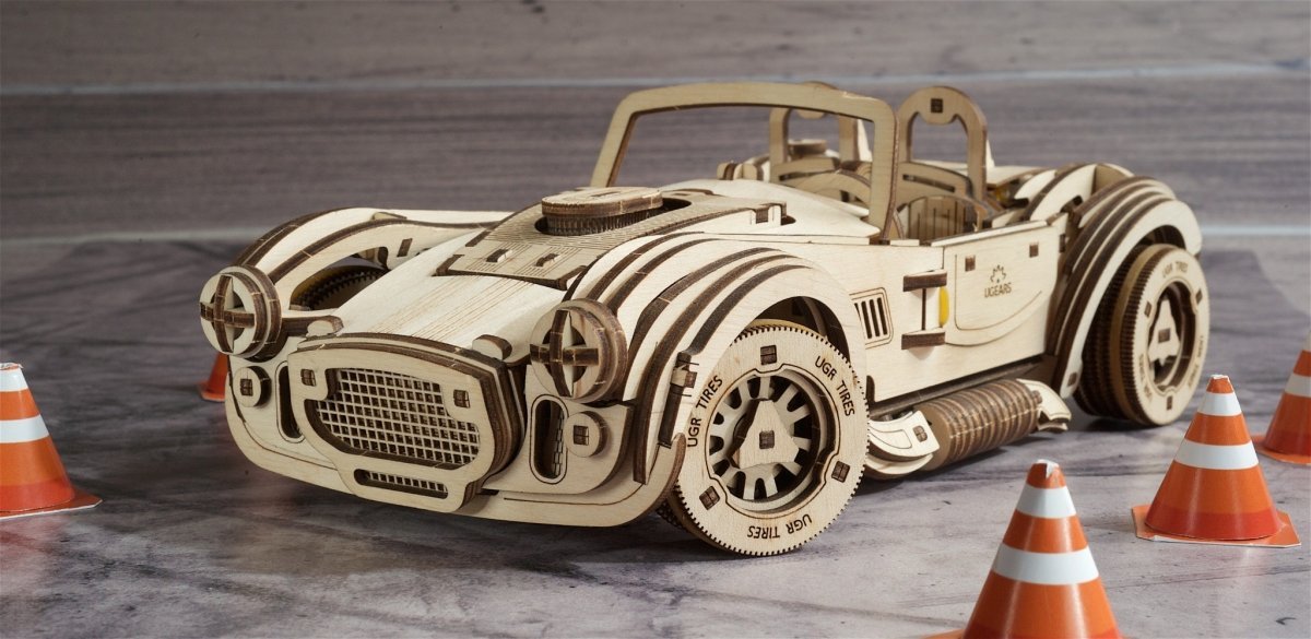 Puzzle 3D Drewniane Cobra Drift Racing Car uGEARS