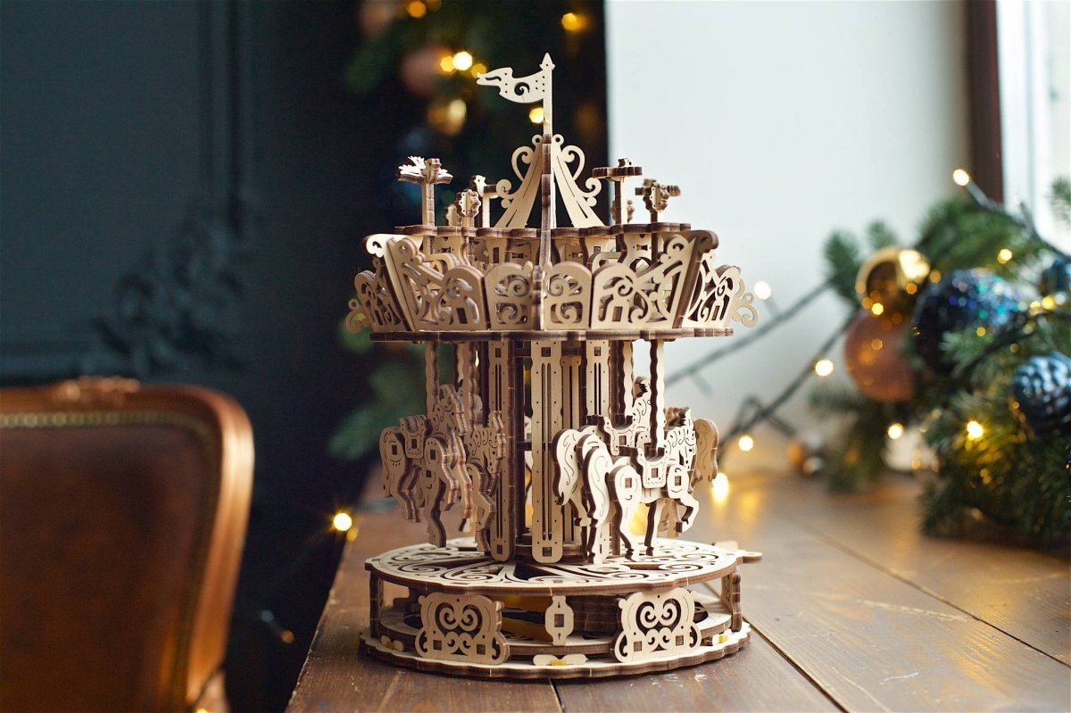 Puzzle 3D Drewniane Karuzela uGEARS