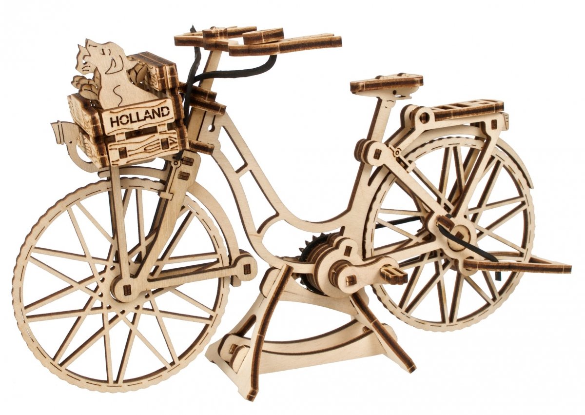 Puzzle 3D Drewniane Holenderski Rower uGEARS