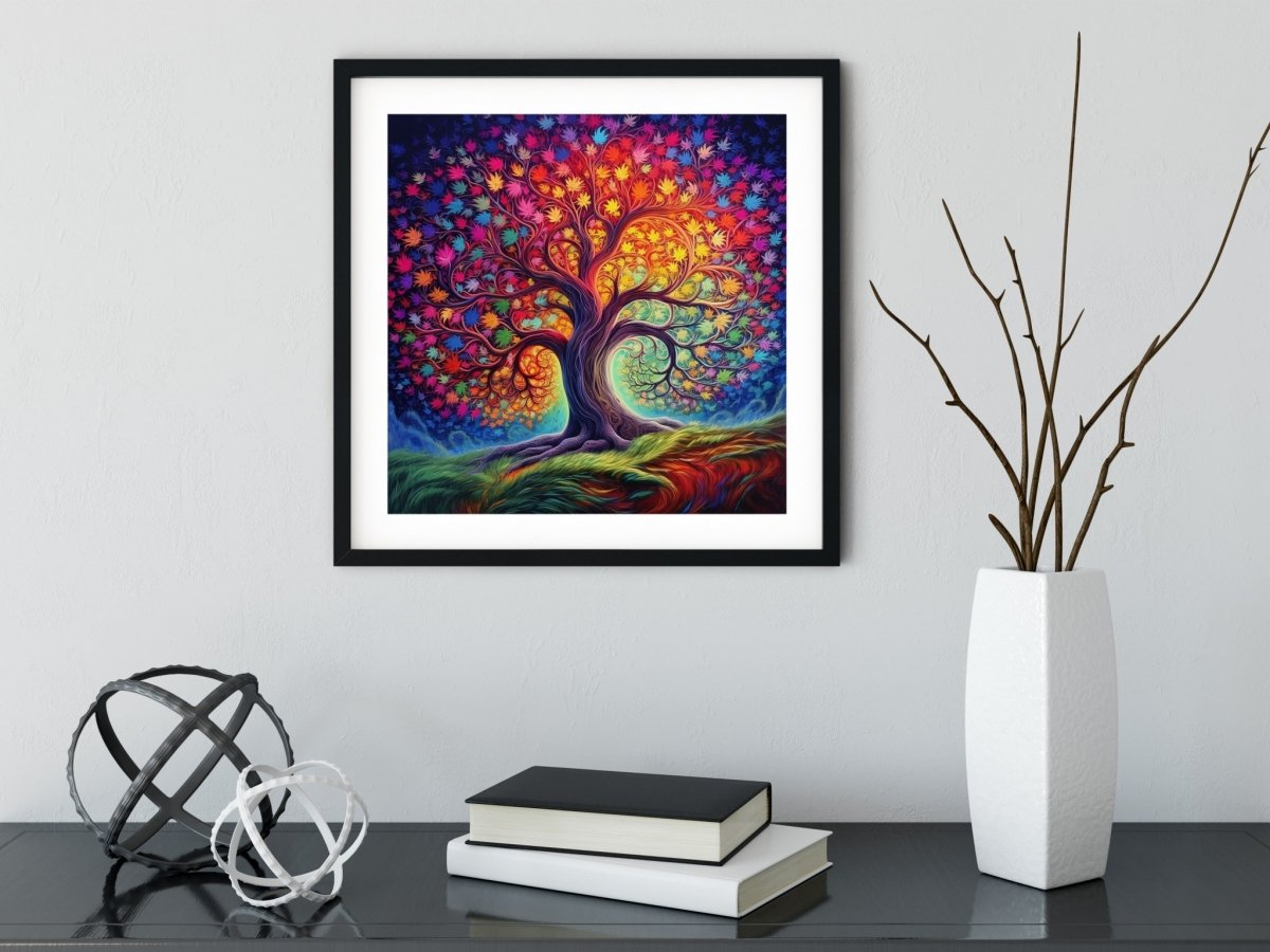 Haft Diamentowy Magiczne Drzewo Barw 45x45
