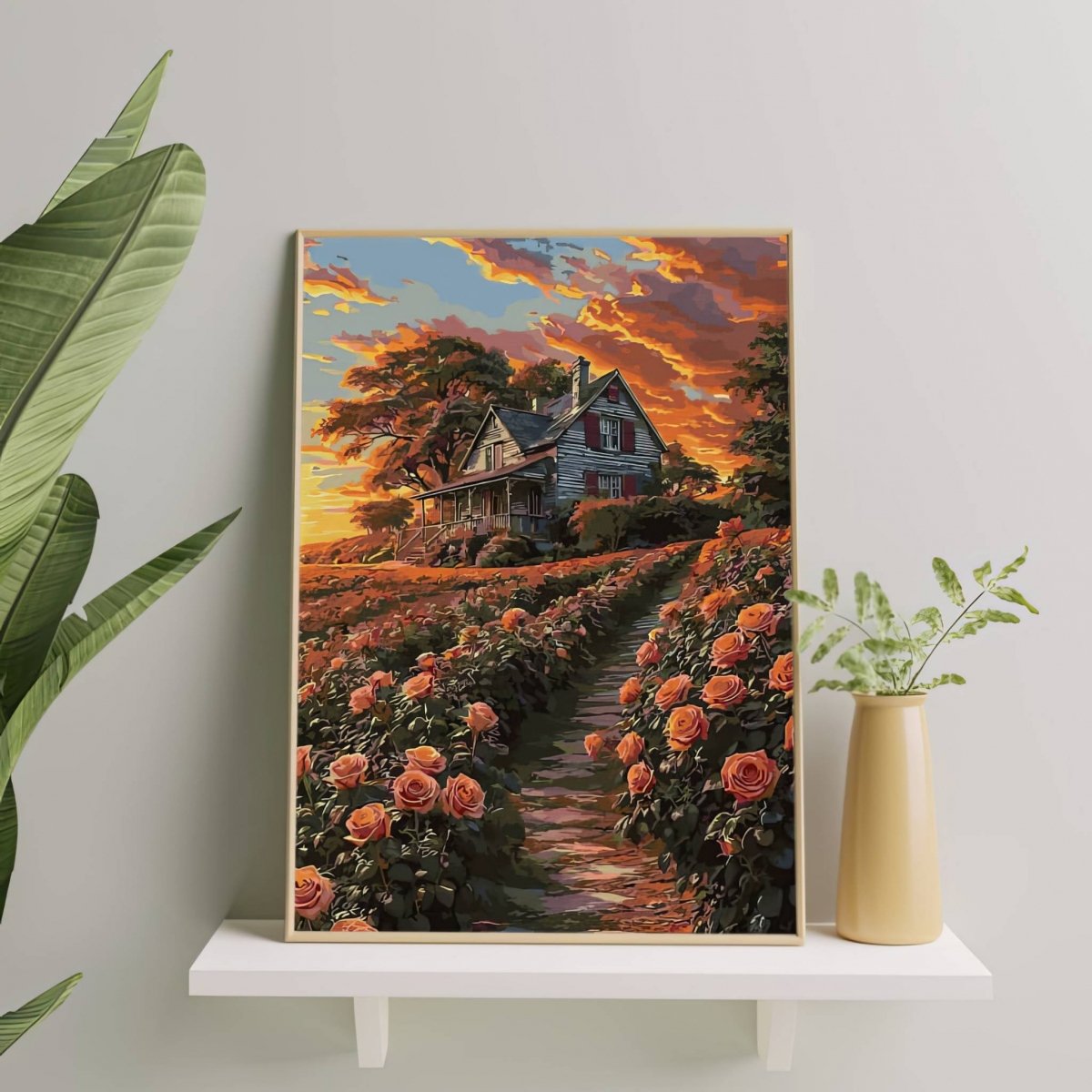 Malowanie Po Numerach Zestaw Ścieżka do Domu 40x50