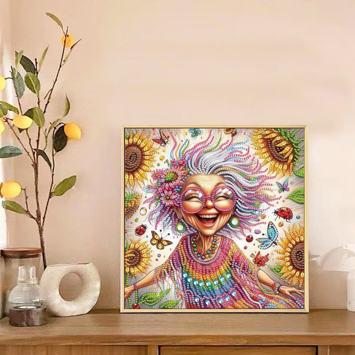 Haft Diamentowy Bezgraniczna Radość 30x30 cm