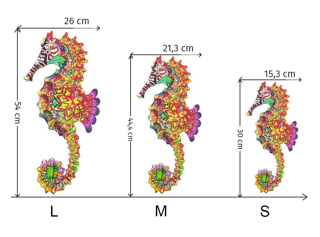 Puzzle Drewniane KONIK WSPANIAŁY S