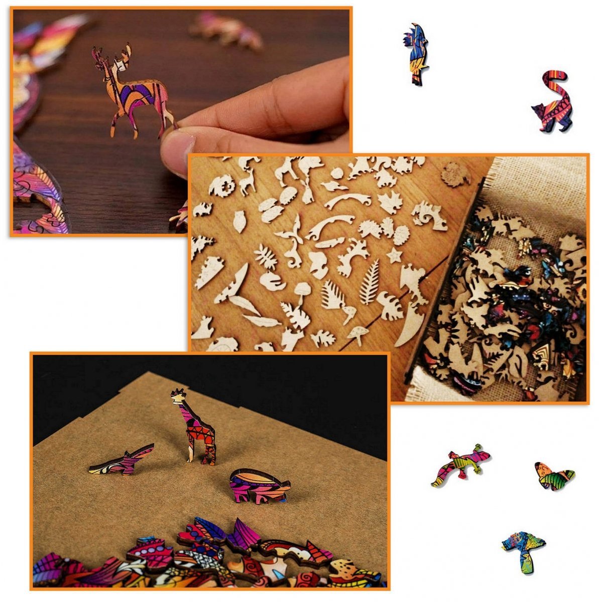 Puzzle Drewniane SKRZYDLATA SOWA L