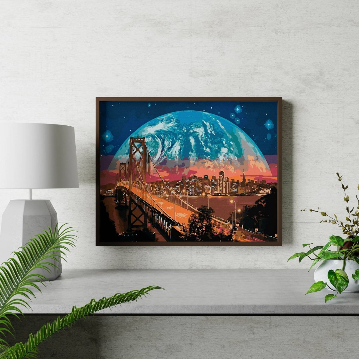 Malowanie Po Numerach Zestaw Noc w Nowym Jorku 40x50