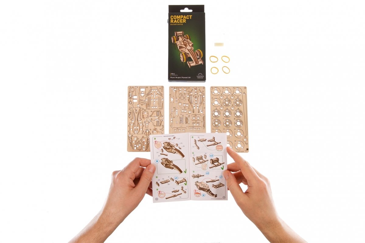 Puzzle 3D Mini Wyścigówka uGEARS