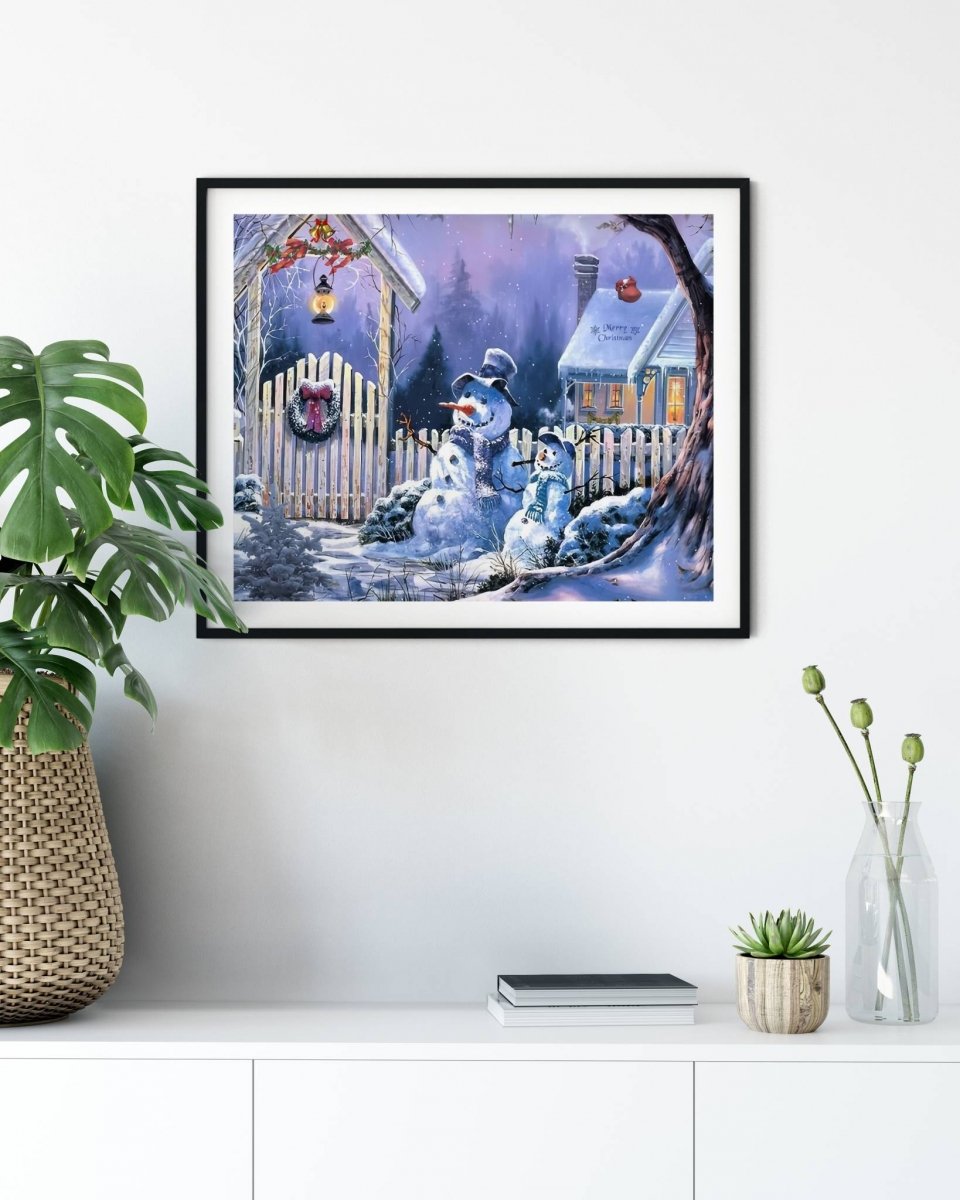 Haft Diamentowy Świąteczne Oczekiwanie 30x40 cm