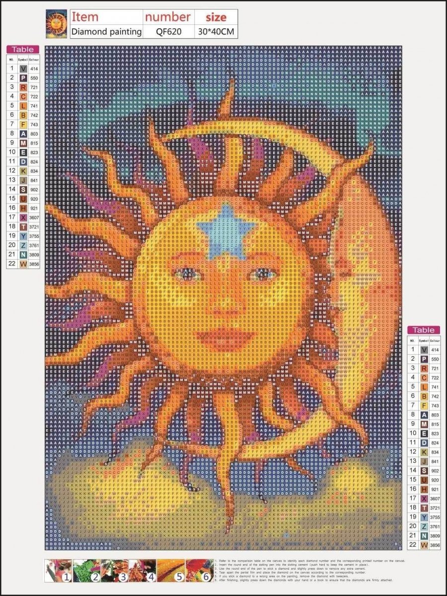 Haft Diamentowy Oblicze Dnia i Nocy 30x40 cm