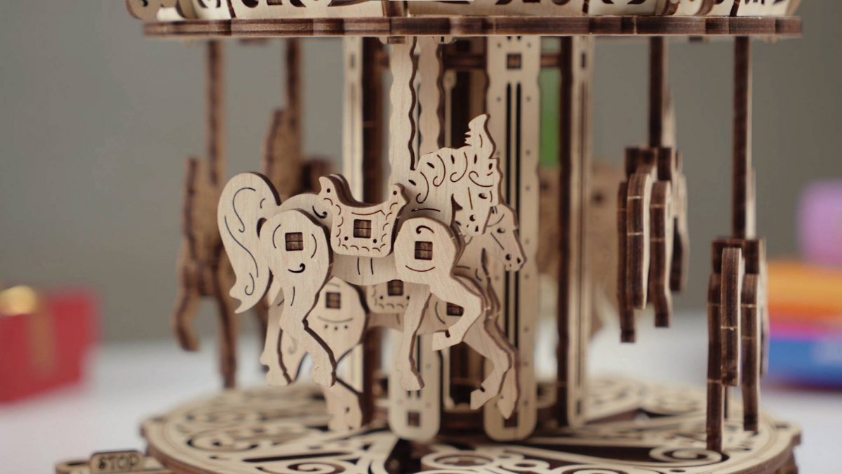 Puzzle 3D Drewniane Karuzela uGEARS