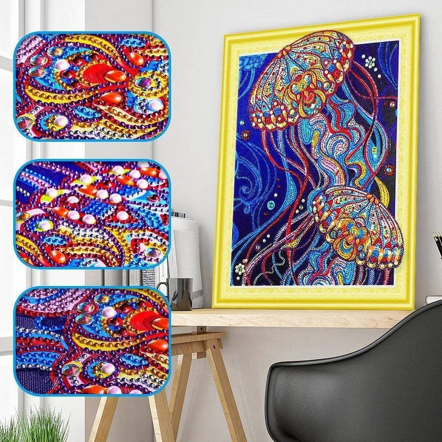 Haft Diamentowy Meduzy 47x57 cm
