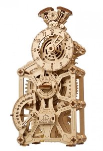 Puzzle 3D Drewniane Zegar Engine Clock uGEARS