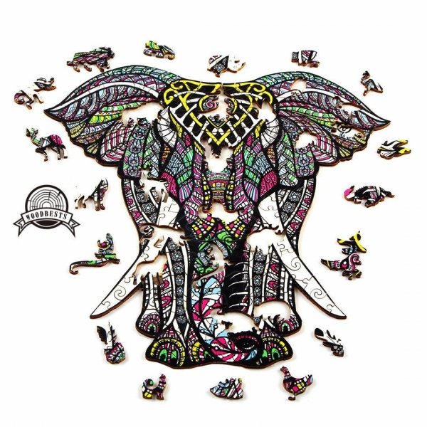 Puzzle Drewniane Antyczny Mamut M