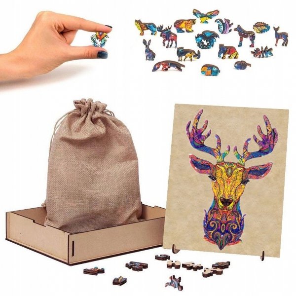Puzzle Drewniane Dumny Jeleń A5