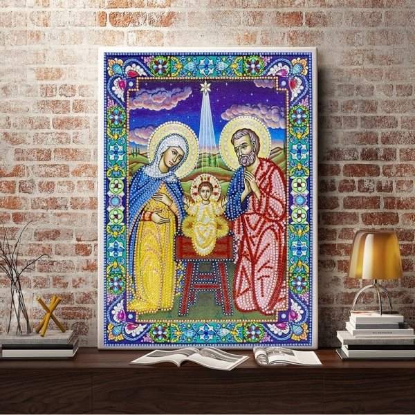 Haft Diamentowy Maleńki Jezus 30x40 cm