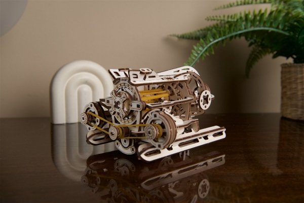 Puzzle 3D Drewniane Steampunkowa Łódź Podwodna uGEARS Smart