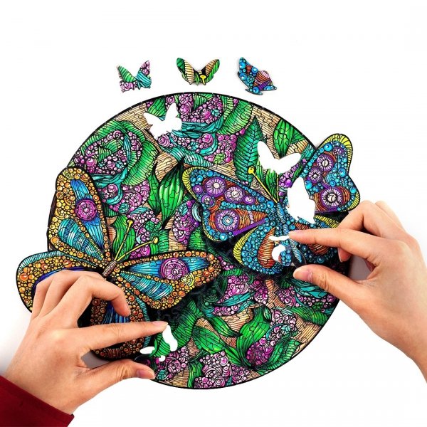 Puzzle Drewniane PIĘKNE MOTYLE M