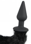Bad Kitty silikonowa wtyczka analna ze sztywnym kocim ogonem