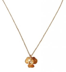 Łańcuszek - Naszyjnik PILGRIM Leafed Gold