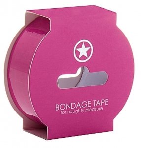 Taśma do krępowania Bondage Tape Ouch różowa 17,5m x 2,5cm