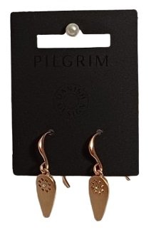 Kolczyki Gold High Heel Crystal - PILGRIM