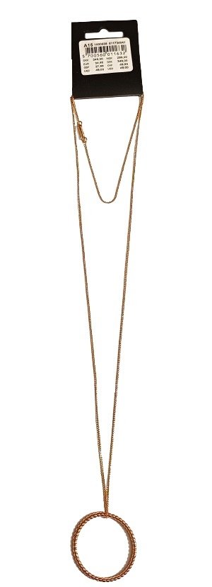 Łańcuszek-Naszyjnik-PILGRIM-Gold-Ring