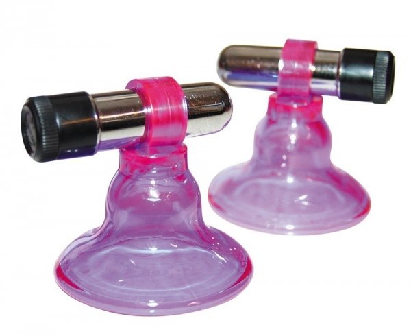 Ultraviolett - stymulator piersi z wibratorem 2 pompki