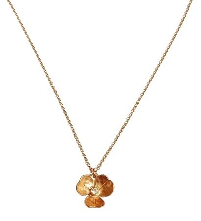 Łańcuszek - Naszyjnik PILGRIM Leafed Gold
