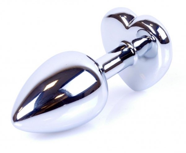 Metal-Silver-klasyczna-mała-wtyczka-analna-z-kryształkiem-serce