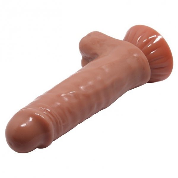 Beautiful Baron bardzo realistyczny latynoski penis na przyssawkę z jajami