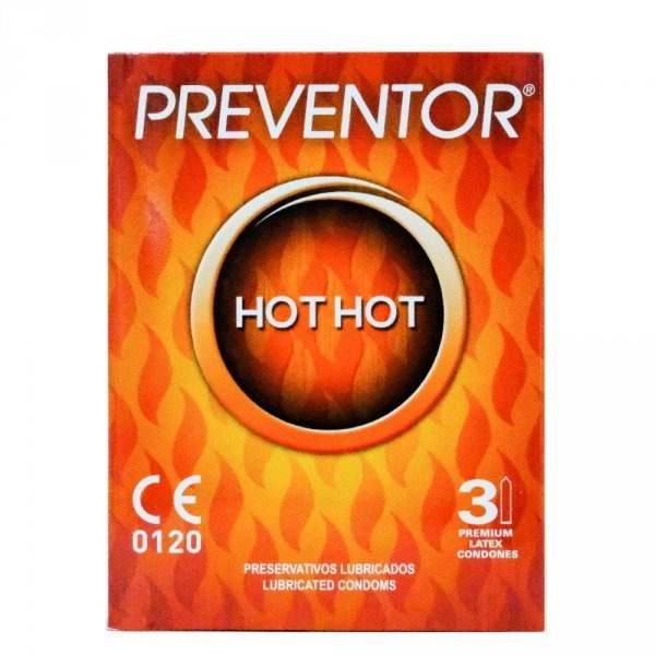 Prezerwatywy Preventor Hot Hot rozgrzewające 3szt