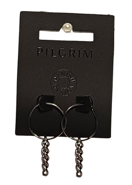 Kolczyki Water Earrings Hematite - PILGRIM