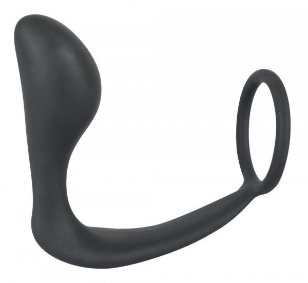 Black Velvets Ring&amp;Plug wtyczka analna z ringiem erekcyjnym