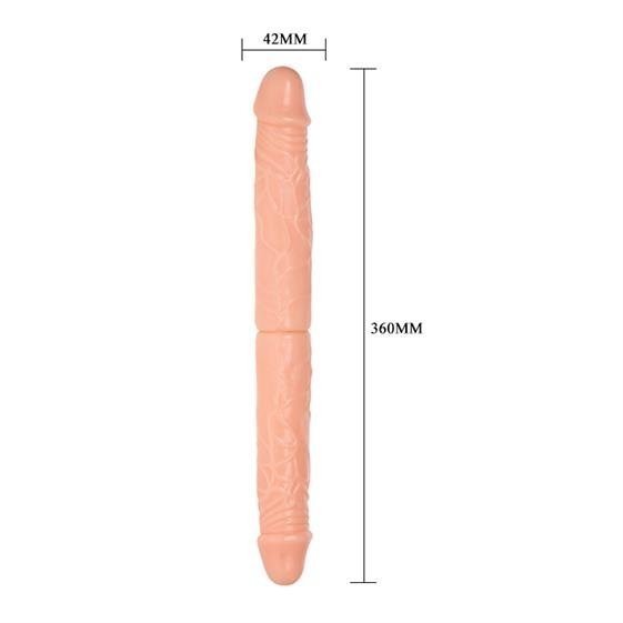 Podwójny Penis DOUBLE DONES wymiary