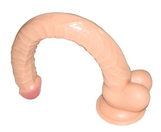 Gigant Real Stick wielki penis na przyssawkę z jajami 40cm