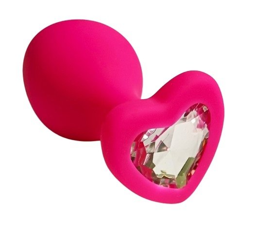 TO DO Diamond Heart klasyczna mała wtyczka analna z kryształkiem