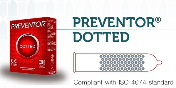 Prezerwatywy Preventor Dotted
