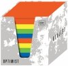 Bloczek kartek kolory intensywne 90x90x90mm w pojemniku papierwowym, Interdruk