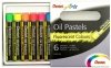 Pastele olejne 6-kol. fluo PHN-F6, Pentel