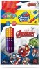 Kredki ołówkowe trójkątne 12/24-kol. dwukolorowe Disney Kids Colorino Avengers, Patio