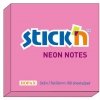 Notes samoprzylepny 76 x 76 mm róż-neon., Stick`n