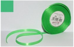 Wstążka satynowa zielona 6 mm 32 mb. AX06-12, Aliga